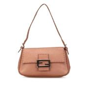 Pre-owned Leather shoulder-bags Fendi Vintage , Pink , Dames