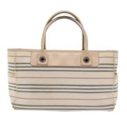 Pre-owned Canvas handbags Burberry Vintage , Beige , Dames