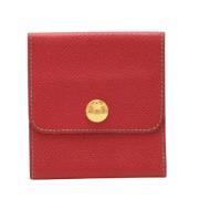 Pre-owned Leather home-office Hermès Vintage , Red , Dames