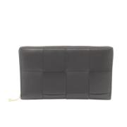 Pre-owned Leather wallets Bottega Veneta Vintage , Black , Dames