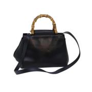 Pre-owned Leather gucci-bags Gucci Vintage , Black , Dames