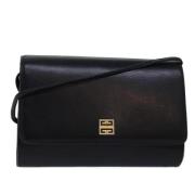 Pre-owned Leather shoulder-bags Givenchy Pre-owned , Black , Dames