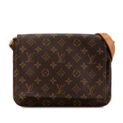 Pre-owned Canvas shoulder-bags Louis Vuitton Vintage , Brown , Dames