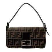 Pre-owned Leather fendi-bags Fendi Vintage , Brown , Dames