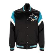 San Jose Sharks Bomberjack Mitchell & Ness , Black , Heren