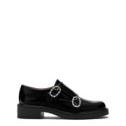 Leighton Monk Strap Stuart Weitzman , Black , Dames