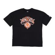 NBA Infill Logo Tee Zwart/Oranje New Era , Black , Heren