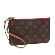 Pre-owned Canvas pouches Louis Vuitton Vintage , Brown , Dames