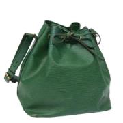 Pre-owned Leather louis-vuitton-bags Louis Vuitton Vintage , Green , D...