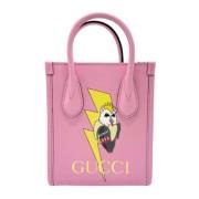 Pre-owned Leather gucci-bags Gucci Vintage , Pink , Dames