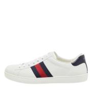 Pre-owned Leather sneakers Gucci Vintage , White , Heren