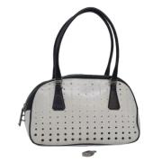 Pre-owned Leather handbags Prada Vintage , White , Dames