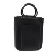 Pre-owned Leather handbags Gucci Vintage , Black , Dames