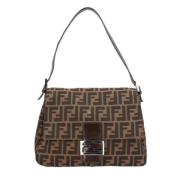 Pre-owned Canvas fendi-bags Fendi Vintage , Brown , Dames