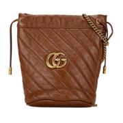 Pre-owned Leather gucci-bags Gucci Vintage , Brown , Dames