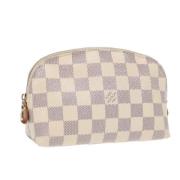 Pre-owned Canvas pouches Louis Vuitton Vintage , White , Dames