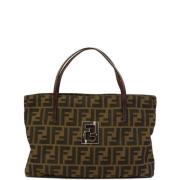 Pre-owned Canvas totes Fendi Vintage , Brown , Dames