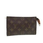 Pre-owned Canvas pouches Louis Vuitton Vintage , Brown , Dames