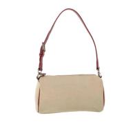 Pre-owned Canvas shoulder-bags Burberry Vintage , Beige , Dames