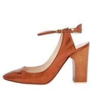 Pre-owned Leather heels Chloé Pre-owned , Brown , Dames