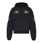 Hoodie Rhude , Black , Heren