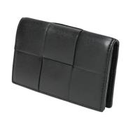 Pre-owned Leather wallets Bottega Veneta Vintage , Black , Dames