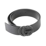 Pre-owned Leather belts Gucci Vintage , Black , Dames