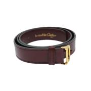 Pre-owned Leather belts Cartier Vintage , Red , Dames