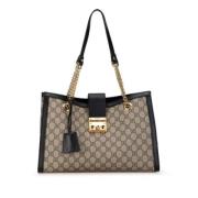 Pre-owned Leather gucci-bags Gucci Vintage , Beige , Dames