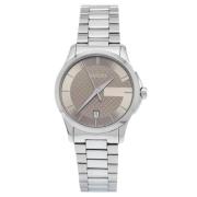 Pre-owned Metal watches Gucci Vintage , Gray , Dames