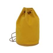 Pre-owned Canvas shoulder-bags Hermès Vintage , Yellow , Dames