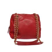 Pre-owned Leather prada-bags Prada Vintage , Red , Dames