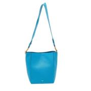 Pre-owned Leather celine-bags Celine Vintage , Blue , Dames