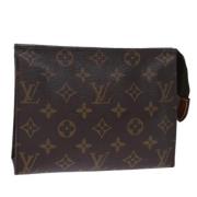 Pre-owned Canvas pouches Louis Vuitton Vintage , Brown , Dames