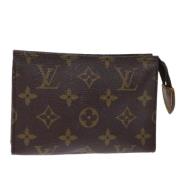 Pre-owned Canvas pouches Louis Vuitton Vintage , Brown , Dames