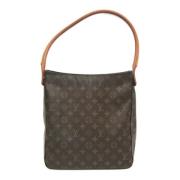 Pre-owned Canvas handbags Louis Vuitton Vintage , Brown , Dames