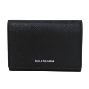 Pre-owned Leather wallets Balenciaga Vintage , Black , Dames