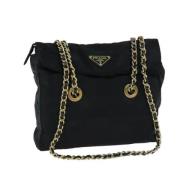 Pre-owned Nylon prada-bags Prada Vintage , Black , Dames