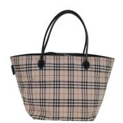 Pre-owned Canvas totes Burberry Vintage , Beige , Dames