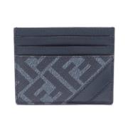 Pre-owned Leather wallets Fendi Vintage , Blue , Dames