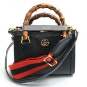 Pre-owned Leather gucci-bags Gucci Vintage , Black , Dames