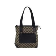 Pre-owned Canvas gucci-bags Gucci Vintage , Beige , Dames