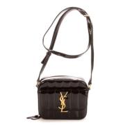 Pre-owned Leather shoulder-bags Yves Saint Laurent Vintage , Black , D...