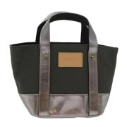 Pre-owned Canvas handbags Burberry Vintage , Green , Dames