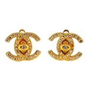 Pre-owned Metal chanel-jewelry Chanel Vintage , Yellow , Dames