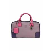 Pre-owned Leather handbags Loewe Pre-owned , Purple , Dames