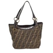 Pre-owned Leather totes Fendi Vintage , Brown , Dames