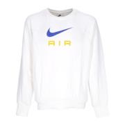 Lichtgewicht Crewneck Sweatshirt Air French Terry Nike , White , Heren