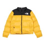 Retro Nuptse Gouden Donsjack The North Face , Yellow , Dames