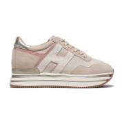 Beige Sneakers voor Vrouwen Ss23 Hogan , Beige , Dames